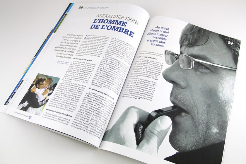 LS Mag, magazine officiel du Lausanne-Sport, création Pao Graphique