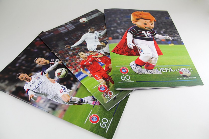 UEFA direct mise en page par graphictouch